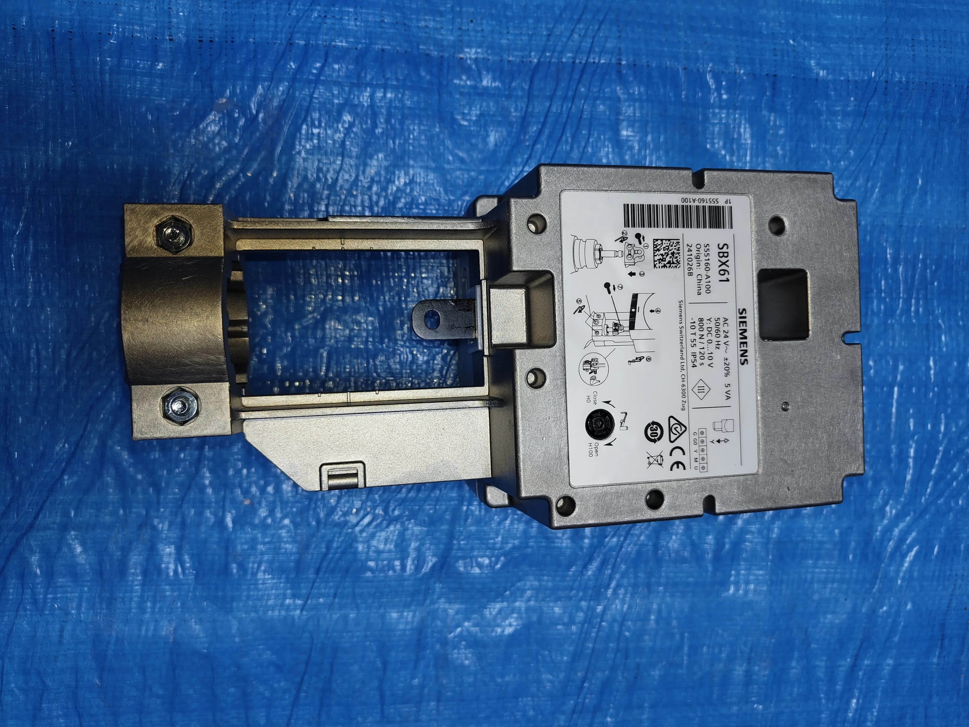 Control wiring and actuator setup